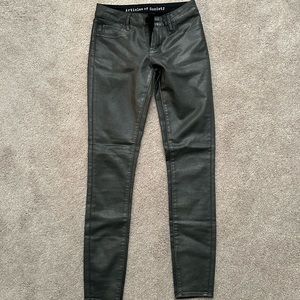 Black-Silver Skinny Jeans